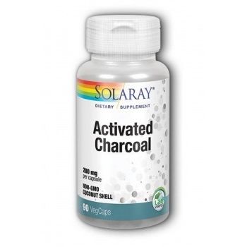 Activated Charcoal Aktivni ugljen 90 kapsula Solaray