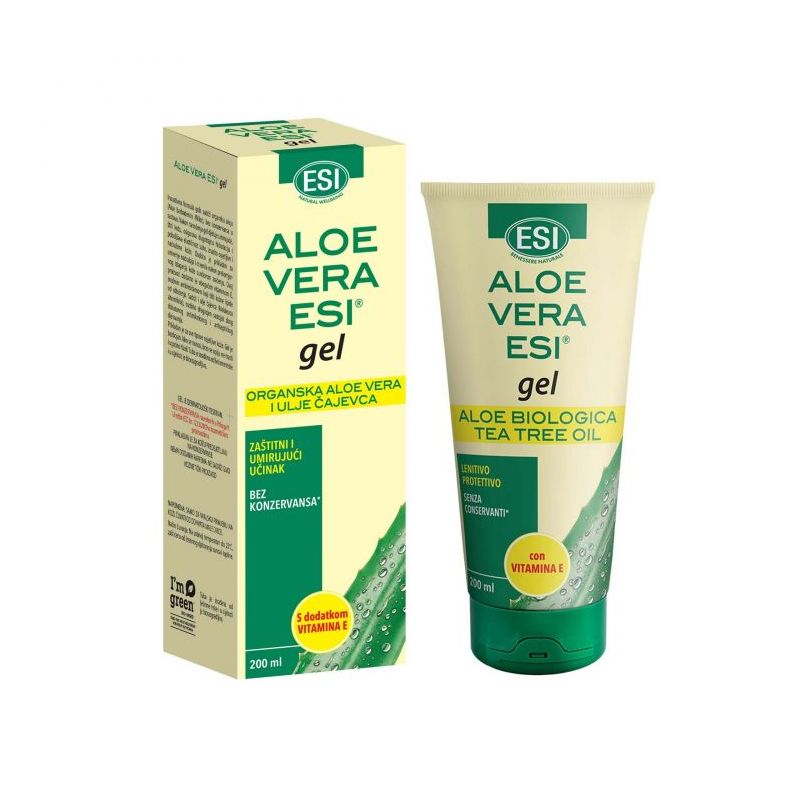 Aloe vera gel s vitaminom E i čajevcem 200 ml ESI Cijena