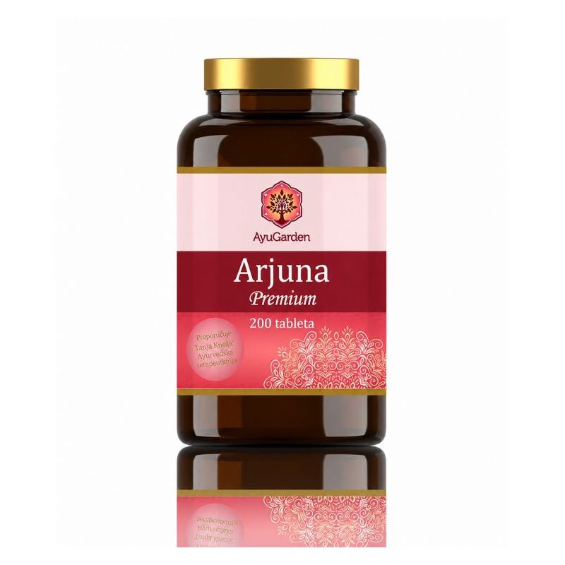 Arjuna Premium 200 tableta &ndash; 100 % prah kore biljke Terminalia arjuna