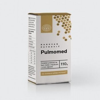 Pulmomed – Med s trpucem i crnim sljezom za gornje dišne putove 110g