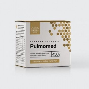 Pulmomed – Med s trpucem i crnim sljezom za gornje dišne putove 450g