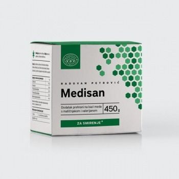 Medisan – Med s matičnjakom i valerijanom za smirenje 450g