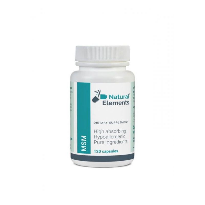 MSM 1800 mg Natural Elements &ndash; 120 veganskih kapsula
