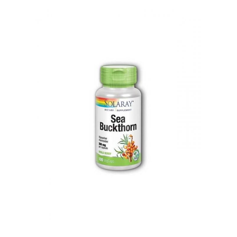 Solaray Pasji trn Sea Buckthorn Berry 600 mg, 100 vegetarijanskih kapsula