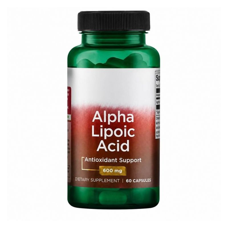 Swanson Alfa-lipoična kiselina 600 mg, dodatak prehrani, 60 veganskih kapsula