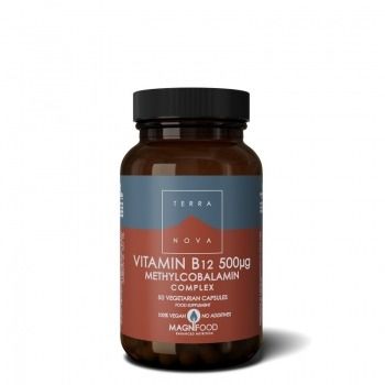 Vitamin B12 500 μg, metilkobalamin, kompleks 100 caps Terra Nova
