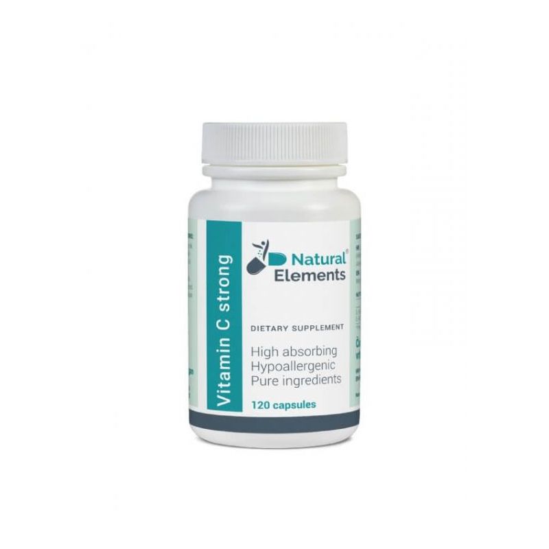Vitamin C Strong 1000 mg Natural Elements &ndash; 120 veganskih kapsula