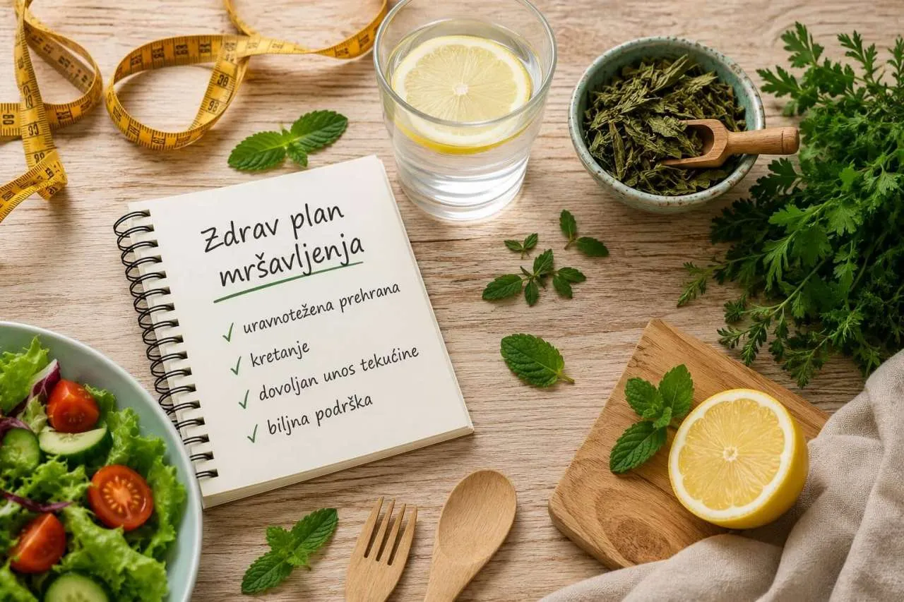 Zdrav plan mršavljenja uz uravnoteženu prehranu, kretanje i biljnu podršku