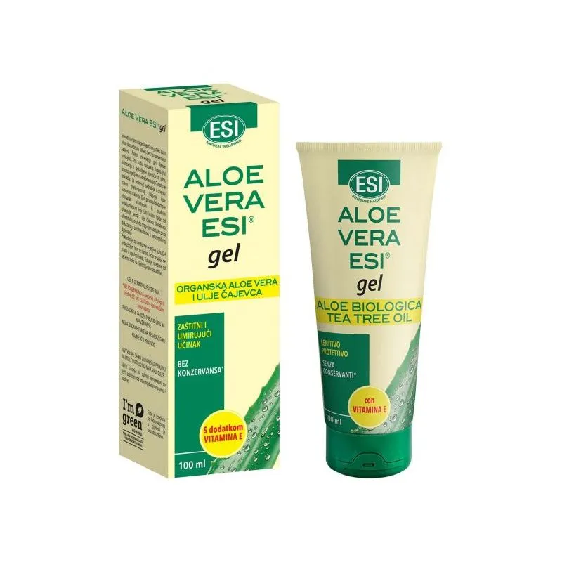 Aloe vera gel s vitaminom E i čajevcem 100 ml ESI