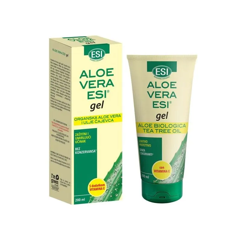 Aloe vera gel s vitaminom E i čajevcem 200 ml ESI