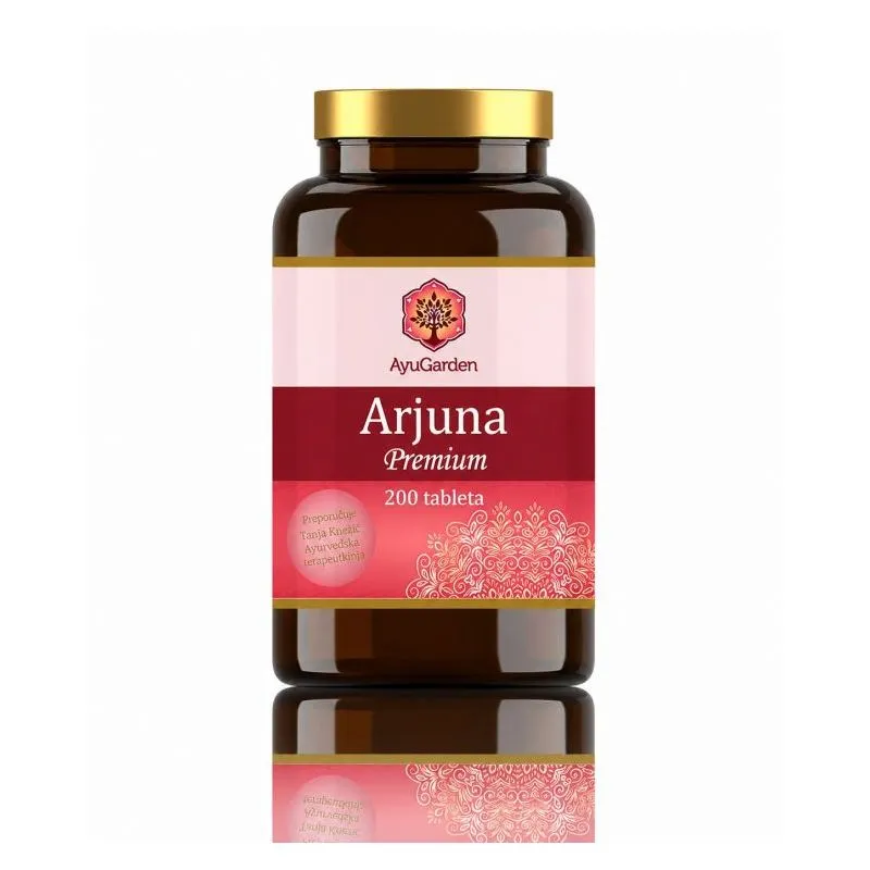 Arjuna Premium 200 tableta &ndash; 100 % prah kore biljke Terminalia arjuna