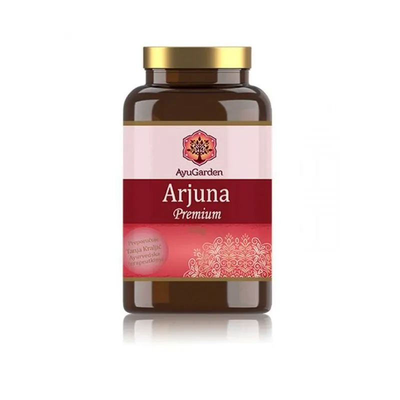 Arjuna Premium prah 150 g &ndash; 100 % organski prah kore biljke Terminalia arjuna