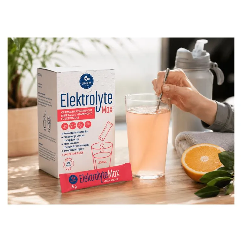 Elektrolyte Max napitak s elektrolitima za hidrataciju i ravnotežu minerala