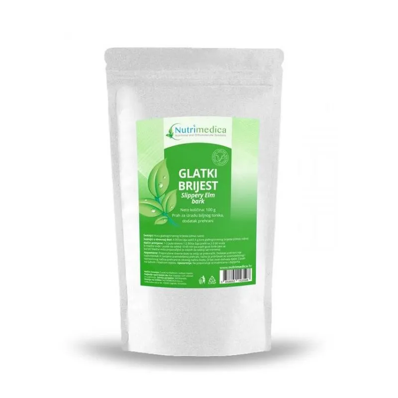 Glatki brijest (Slippery Elm Bark) prah 100 g &ndash; 100 % kora glatkog brijesta u prahu