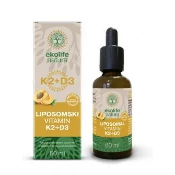 Liposomalni vitamin K2+D3 60 ml Ekolife Natura