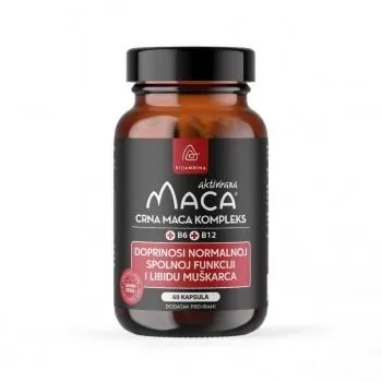 Crna aktivirana maca kompleks – kapsule (3000mg) Bioandina