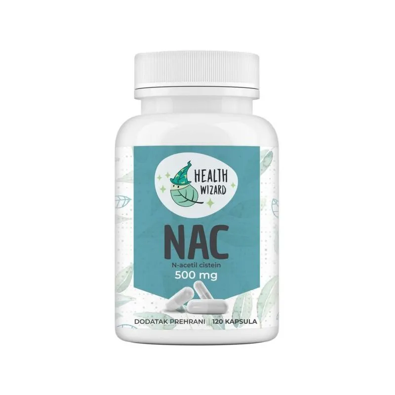 NAC N-acetil cistein 500 mg x 120 kapsula - Health Wizard