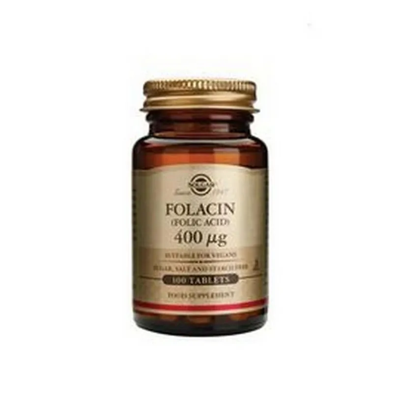 Folacin (Folna kiselina) 400 mcg Solgar