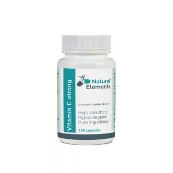 Vitamin C Strong 1000 mg Natural Elements &ndash; 120 veganskih kapsula